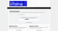 Desktop Screenshot of billing.dotservant.com